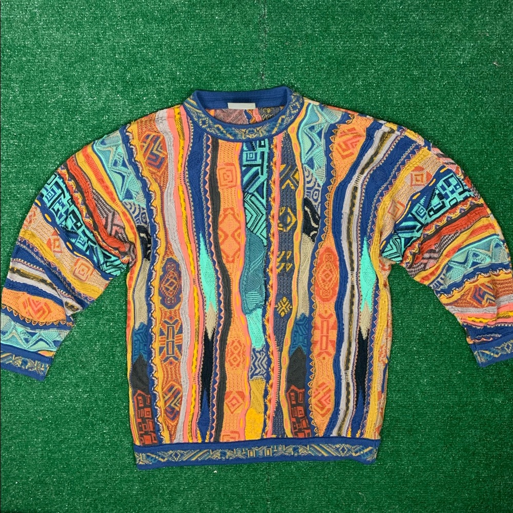 Rare VTG Coogi Cosby Biggie 90s Sweater Sz M